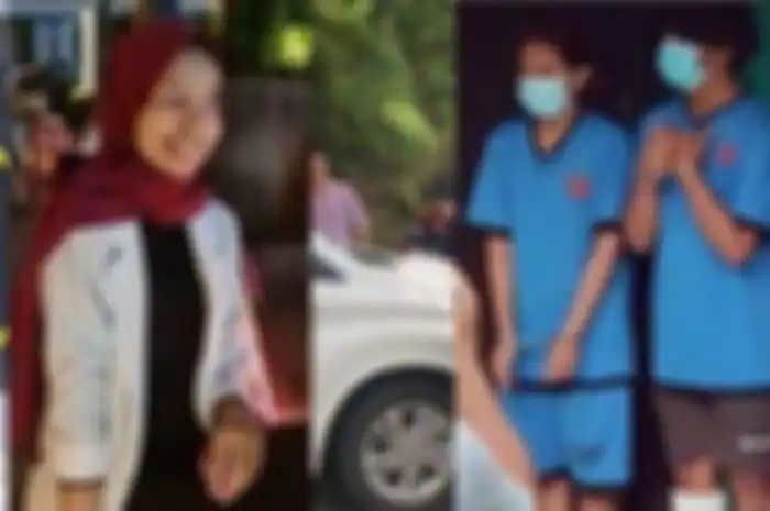 tampang ketiga tersangka kasus pembunuhan Indriana Dewi Eka (25), wanita asal Jaktim yang dibunuh oleh kekasih dan selingkuhannya, tak merasa bersalah 