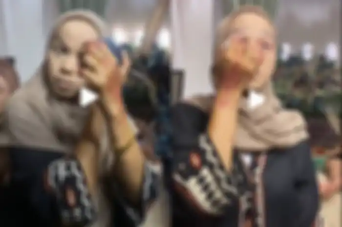 Wanita make up sendiri di hari pernikahannya hingga viral di TikTok.