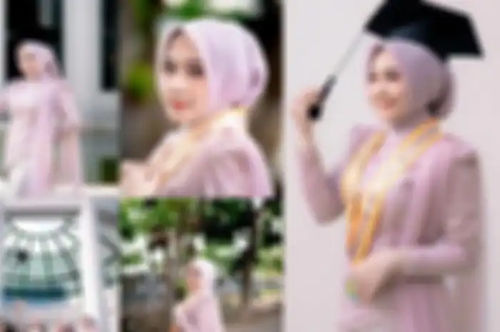 Efrida, wisudawati di Kalimantan Selatan yang viral gegara wajahnya mirip Nagita Slavina.