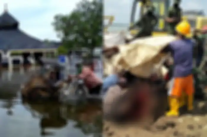 Ritual sembelih kambing kendit tutup tanggul jebol di Demak