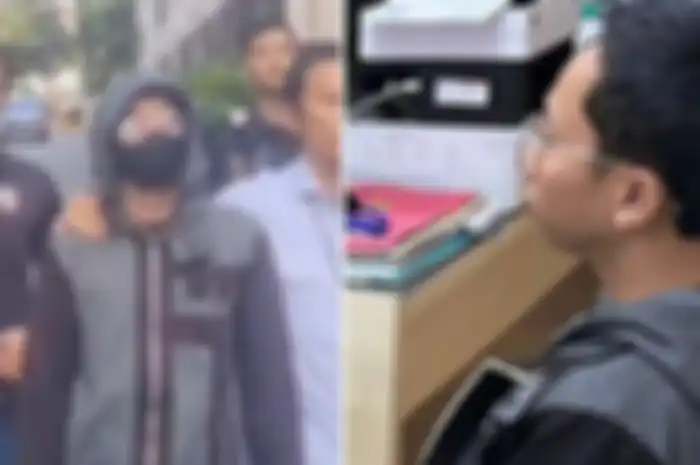Gaya songong oknum Damkar saat ditangkap polisi 