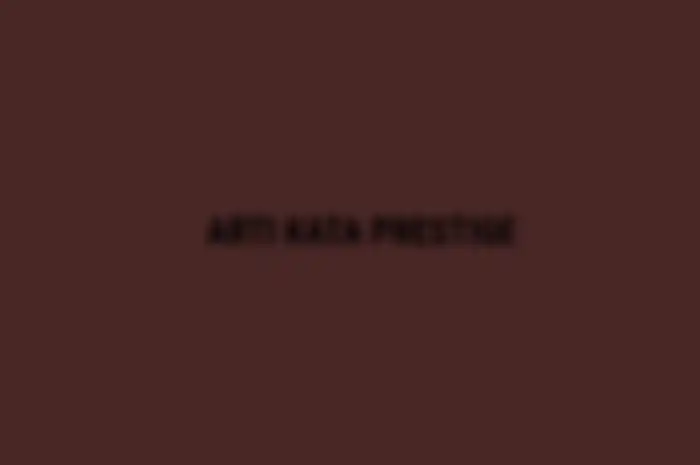arti kata prestige