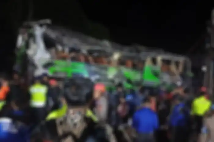 kecelakaan maut bus SMK Lingga Kencana.