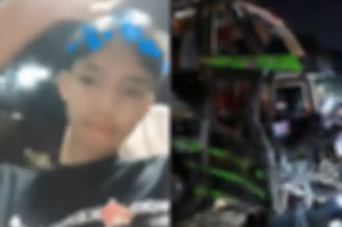 Live TikTok salah satu siswa SMK Lingga Kencana saat kecelakaan terjadi.