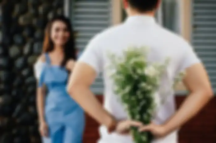 Ilustrasi cowok romantis