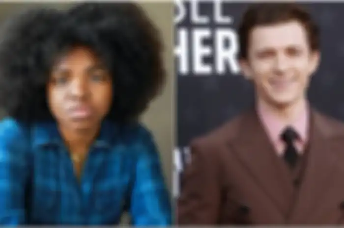 Francesca Amewudah-Rivers dan Tom Holland