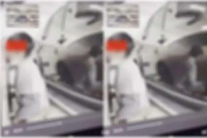 seorang pria nekat bercinta dengan mobil, aksinya bikin syok
