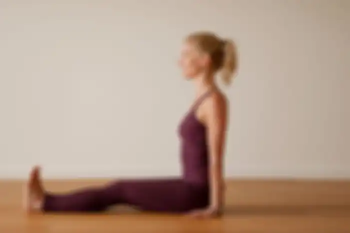 Ilustrasi yoga Dandasana