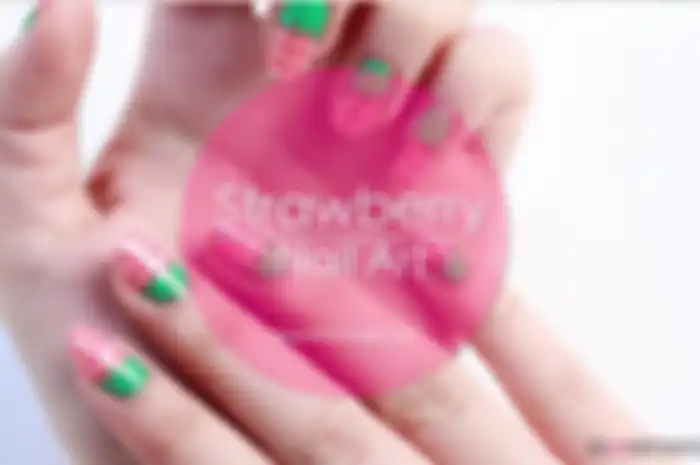 Tutorial Video: Strawberry Nail Art