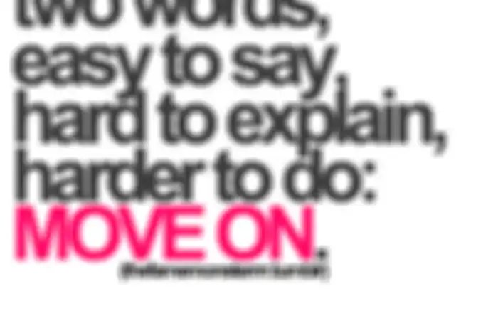 Oh Well, Lets Move On