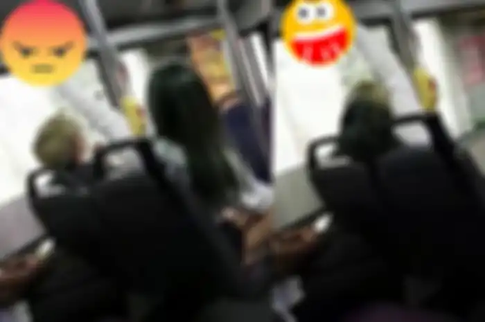 Wanita yang membuat penumpang lain tidak nyaman.
