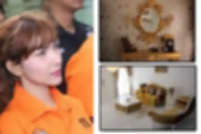 Roro Fitria dan rumahnya yang berlapis emas