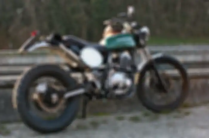 Motor Trail Disulap Dengan Gaya Retro