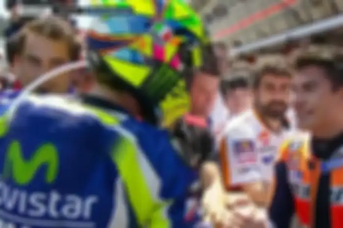Rossi berdamai dengan Marquez di GP Catalunya.