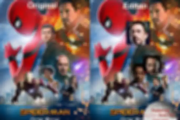 Poster original vs buatan netizen