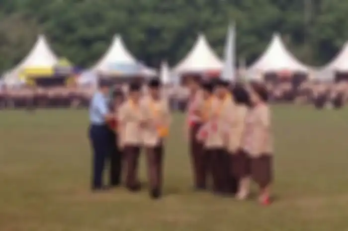 Presiden Joko Widodo di Raimuna Nasional XI Kwartir Nasional Gerakan Pramuka, Senin (14/8/2017).(KOMPAS.com/IHSANUDDIN)