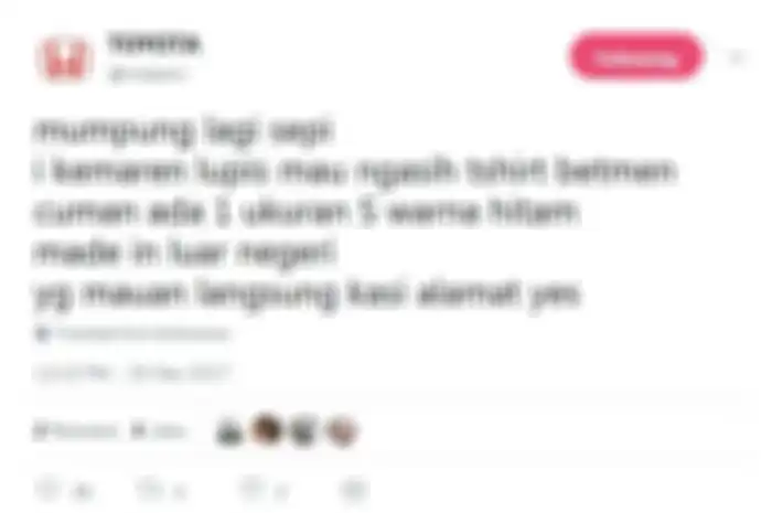 Kayak gini Tweet-nya