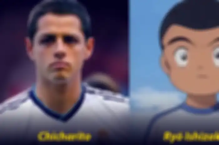 Pesepakbola mirip tokoh anime