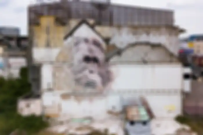 Mural Orang Utan Buatan VHILS