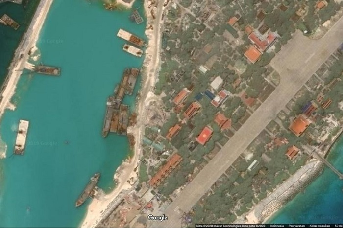 Salah satu pulau di Kepulauan Spartly di Laut China Selatan