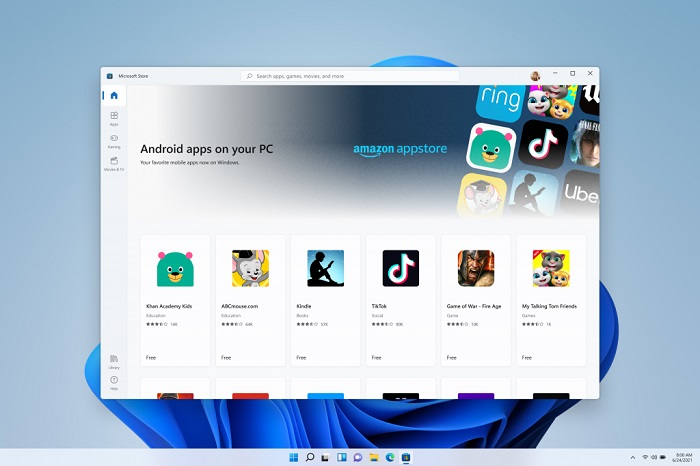 Aplikasi Android di Windows 11