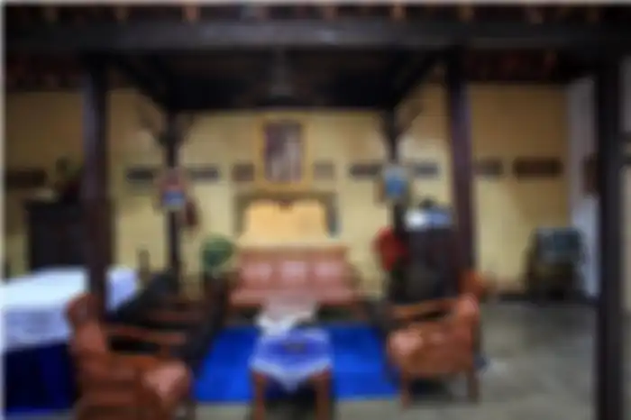 Suasana Pendopo di dalam rumah 