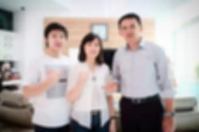 Veronica Tan dan Ahok bersama anak sulung mereka, Nicholas Sean