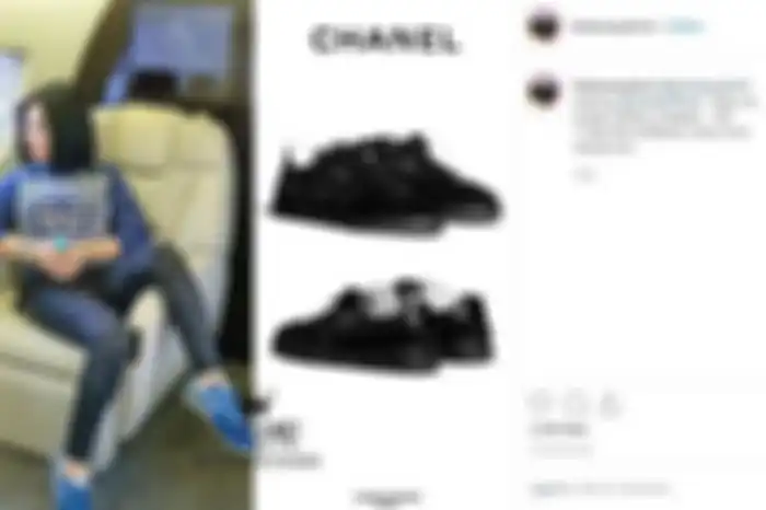 Sepatu Syahrini yang merupakan keluaran Chanel