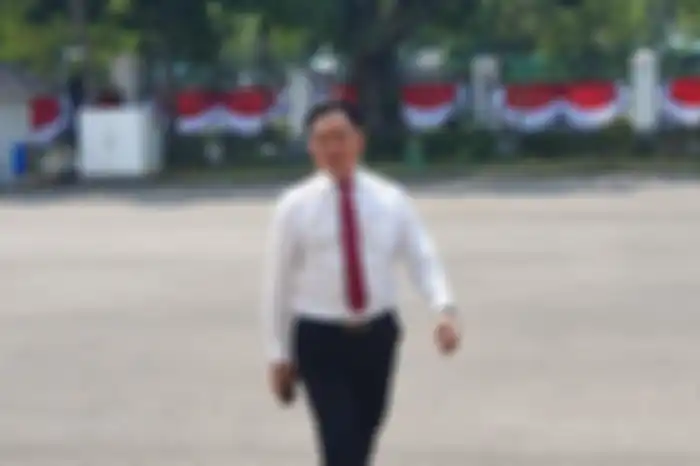 Ketua Umum PBB Yusril Ihza Mahendra menemui Presiden Joko Widodo di Istana Kepresidenan, Jakarta, Kamis (1/8/2019). 