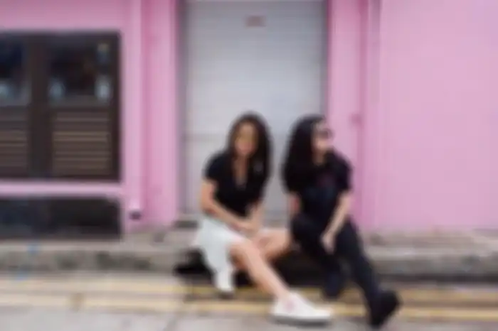 Gaya kompak Marsha Aruan dan Michelle Aruan