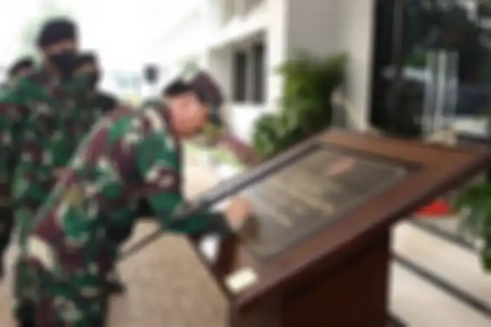 Panglima TNI Marsekal Hadi Tjahtjanto meresmikan markas operasi Koopssus TNI di Mabes TNI Jakarta, Kamis (11/6/2020)