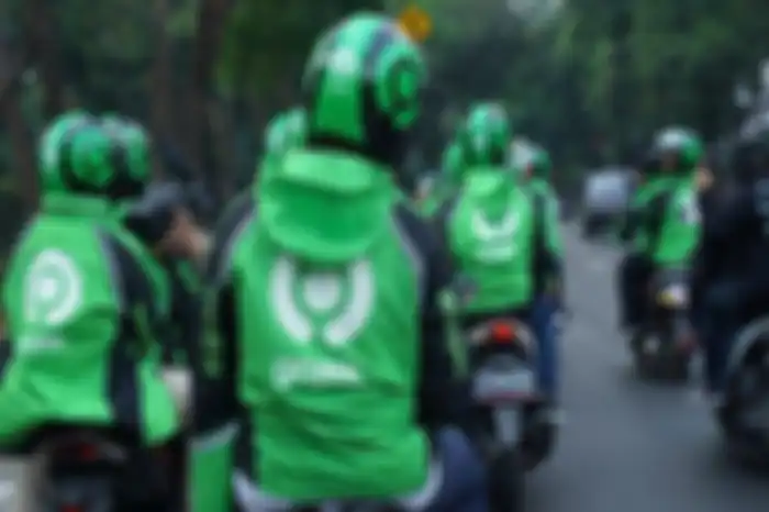 Ilustrasi driver ojol.