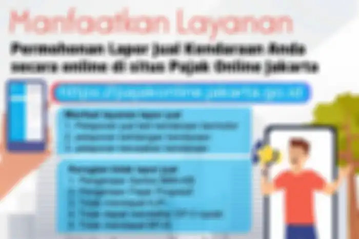 Makin mudah, layanan lapor jual kendaraan secara online tinggal klik pemotor bebas pajak progresif.