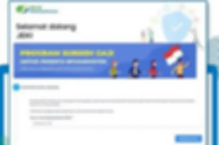 Login registrasi SMS notifikasi subsidi gaji Rp 600 ribu.