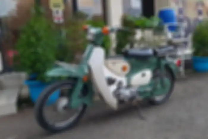 Motor Honda C70 milik Gilan Noor Rahman