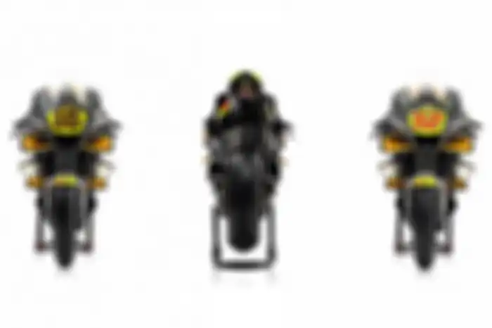 Motor MotoGP Ducati Desmosedici GP21 dibalut livery Mooney VR46 Racing Team, yakni perpaduan warna kuning, abu-abu gelap, dan hitam
