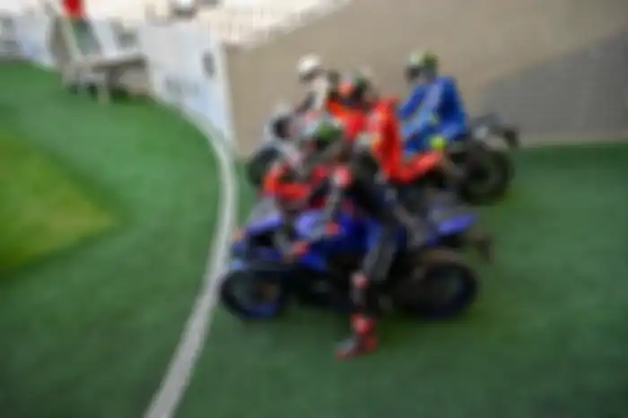 Quartararo, Mir, dan Bagnaia riding bareng Cafu ke Lusail International Stadium