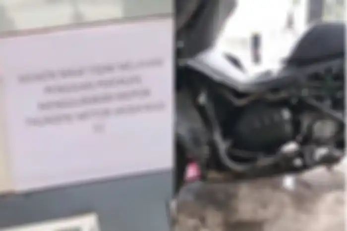 SPBU larang motor Suzuki Thunder isi bensin Pertalite (kiri), Yamaha NMAX pakai modifikasi tangki jumbo (kanan).