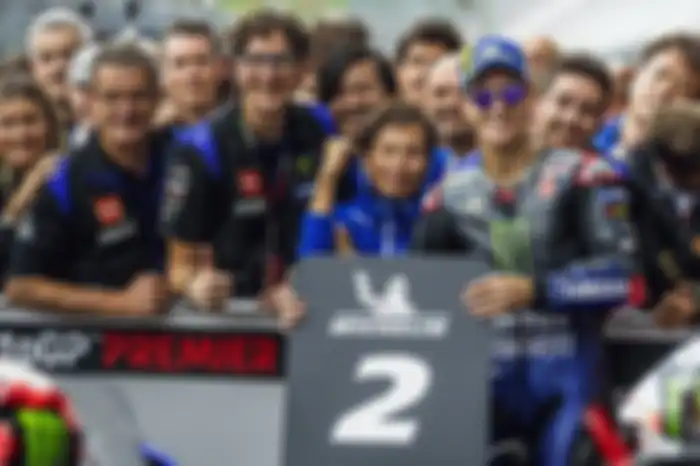 Fabio Quartararo bersama tim Monster Energy Yamaha MotoGP.