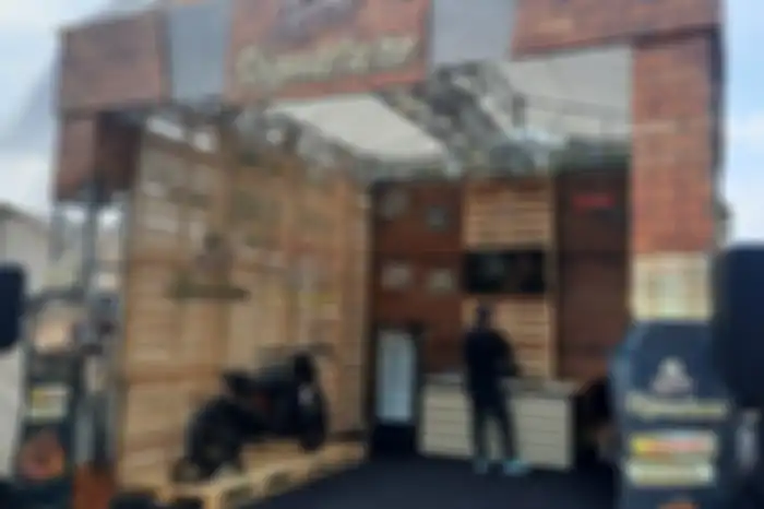 Booth Kapal Api di Otobursa Tumplek Blek 2022.