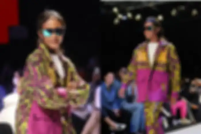 Penampilan Bonge di  Jakarta Fashion & Food Festival 2022 atau JF3 2022.