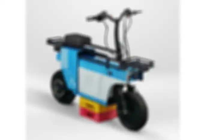 Motor listrik Katalis Spacebar edisi Bintaro Design District, pakai basis Spacebar type-1 generasi pertama dengan motor penggerak listrik 1200 Watt.