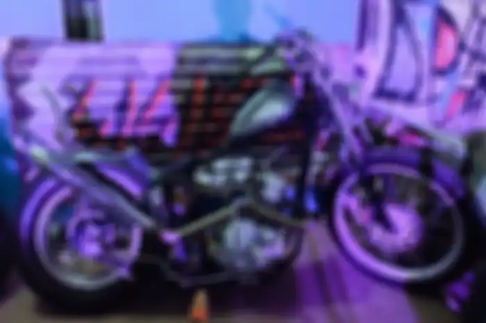 Modifikasi motor Yahama Scorpio bergaya chopper buatan Papa Home Garage