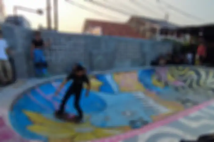 Lomba tangkas skate board pada acara Sisi Blar