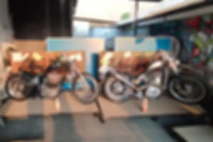 Modifikasi motor custom chopper pada acara Sisi Blar