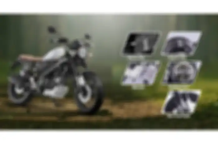 Aksesoris resmi gaya tracker untuk Yamaha XSR 155.
