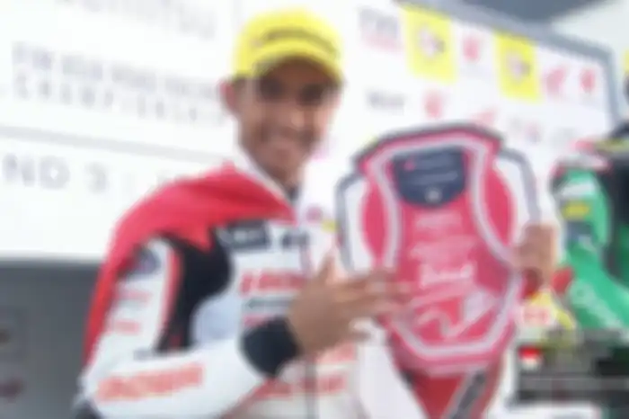 Andi Gilang meraih podium dua di Race 2 ASB1000 ARRC Jepang 2023.