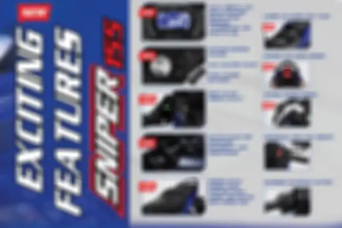 Fitur-fitur Yamaha Sniper 155.