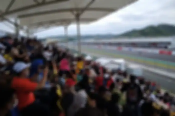 Ilustrasi penonton MotoGP Mandalika.