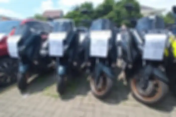 Banyak motor matik Yamaha NMAX yang dilelang.